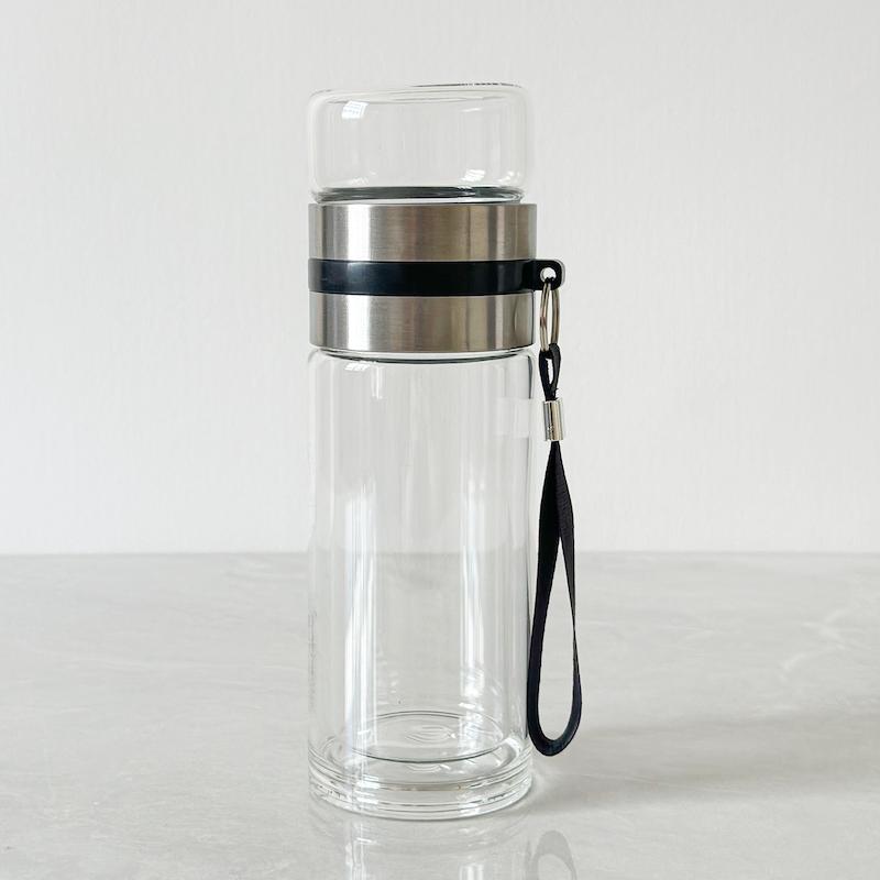 فلاسک دمنوش پیرکس دو جداره