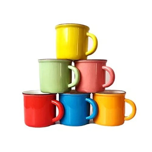 ست فنجان قهوه خوری رنگی کوچک