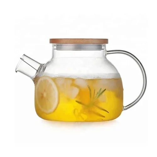 قوری پیرکس شعله مستقیم درب بامبو